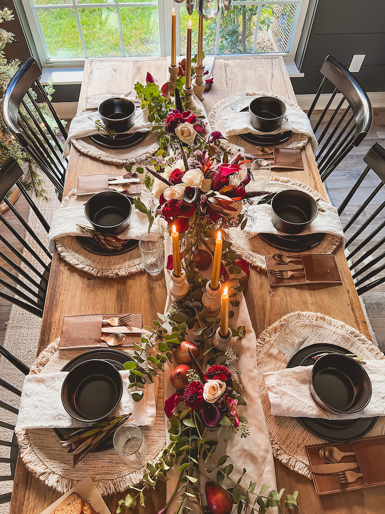 Simple Fall Flower Centerpiece