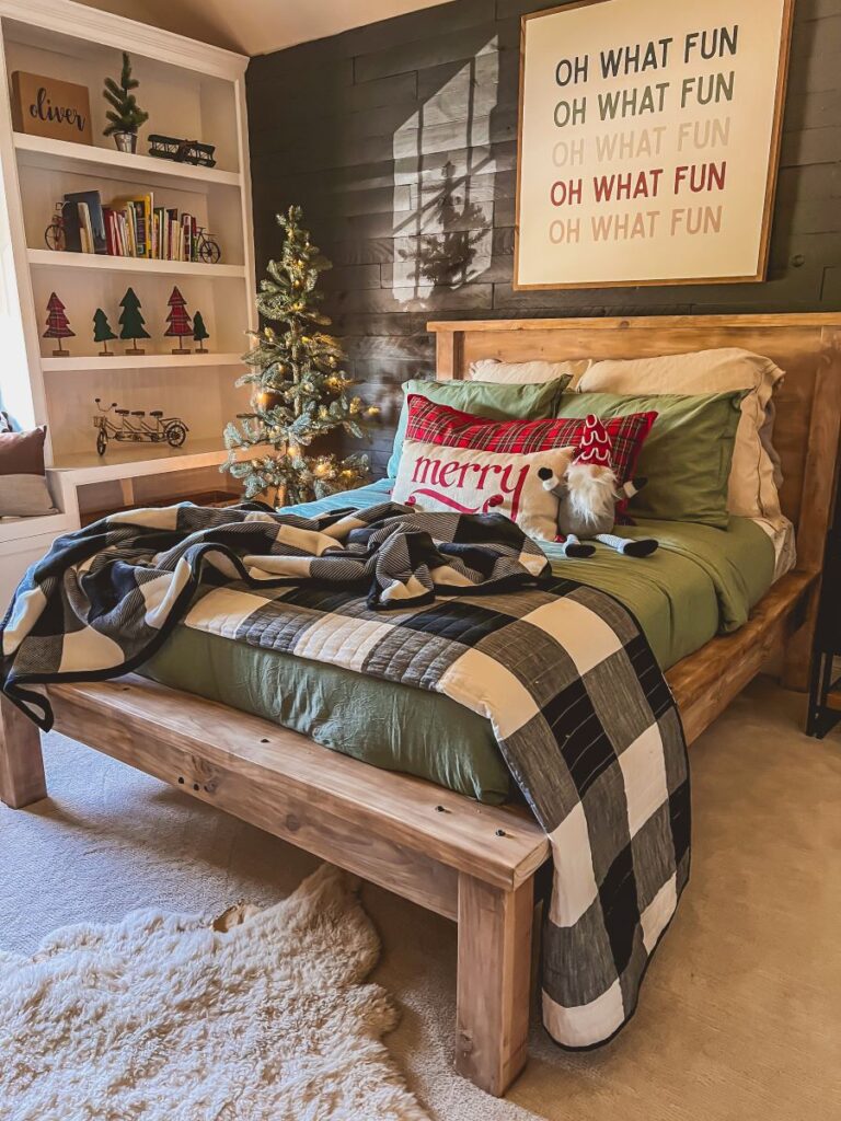 Cute boy's bedroom for Christmas