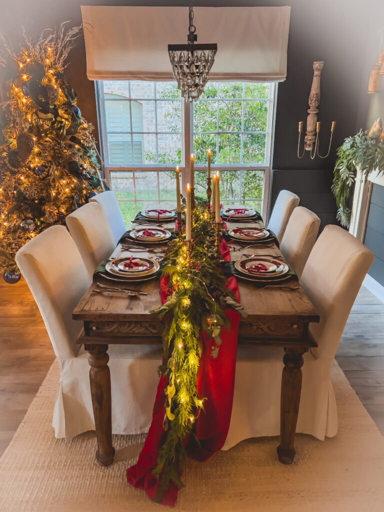 beautiful christmas table settings