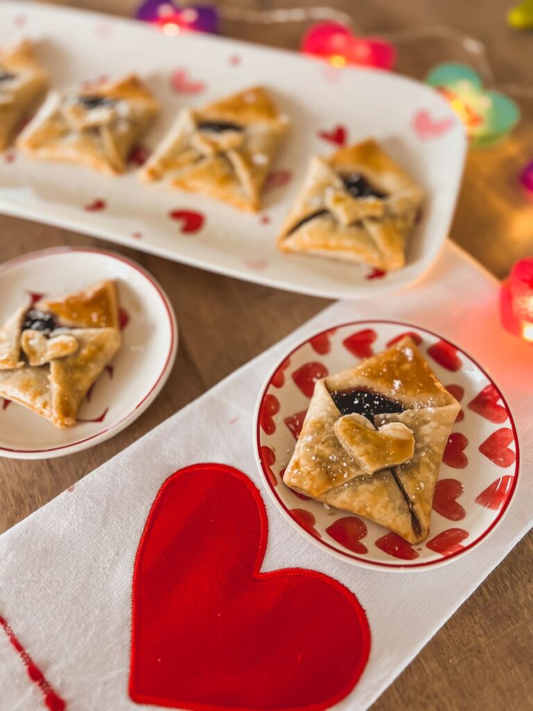 pie dough love notes filled with jam