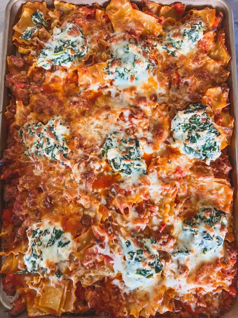 Delicious Sheet Pan Lasagna
