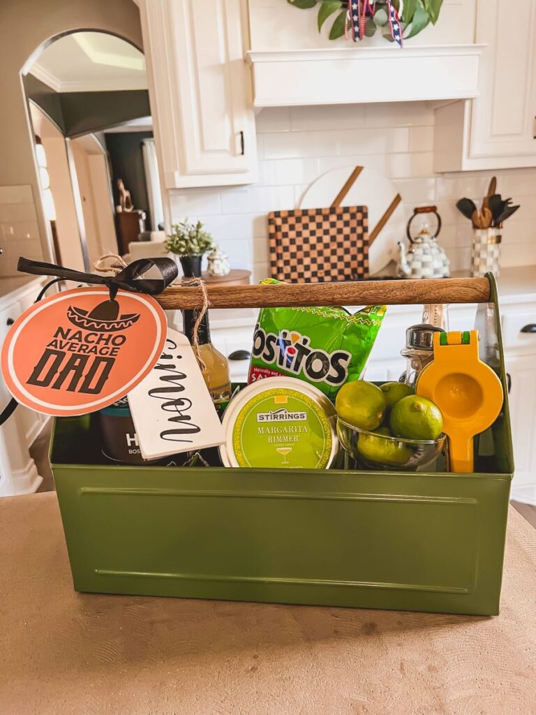 Margarita Gift Basket in a green tin