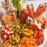 Bloody Mary Bar on a tray