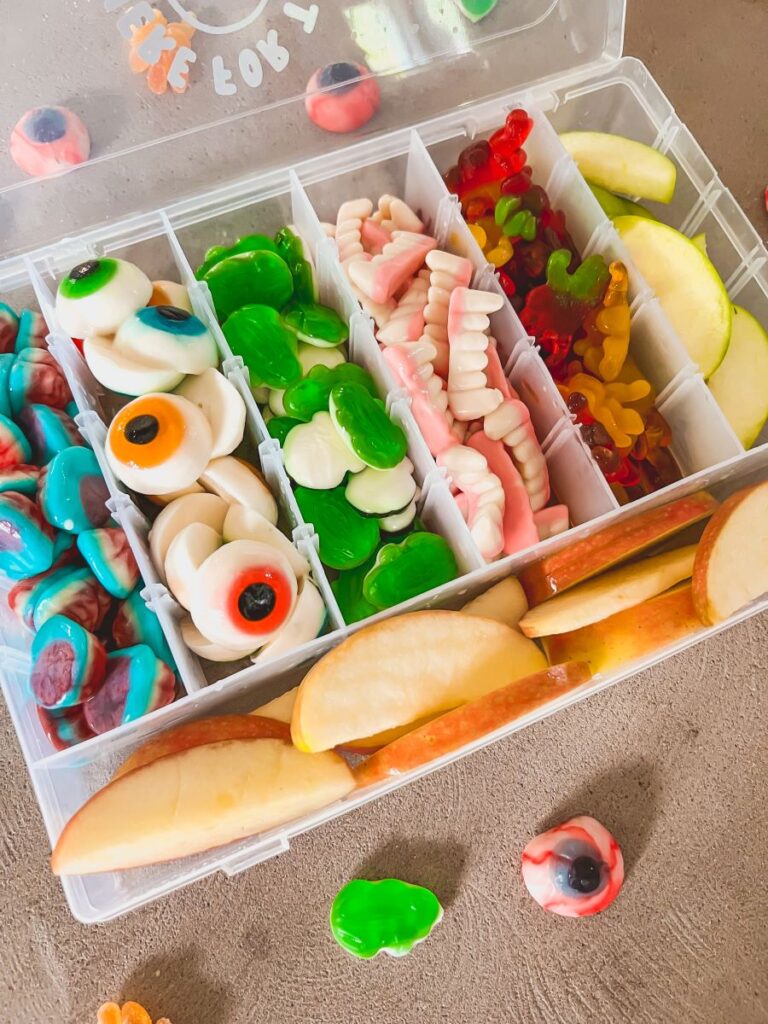 Candies soaked in alcohol in a Snackle Box