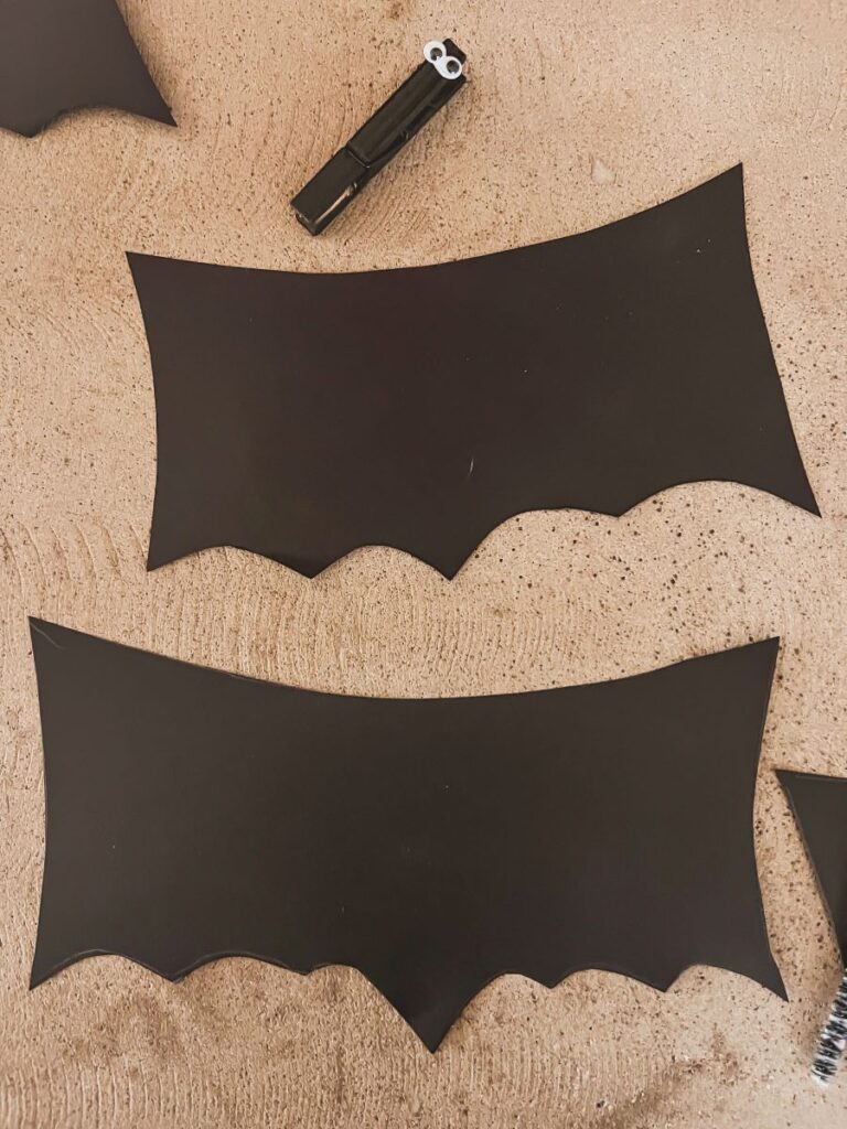 Cutouts for Halloween Bat Craft