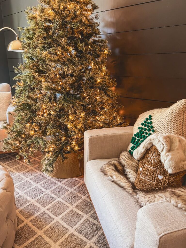 Cozy Pillows in a Christmas Sitting Room