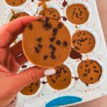 Peanut Butter Oat Cups sprinkled with chocolate chips