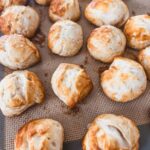 Soft pretzel bites made from canned biscuits