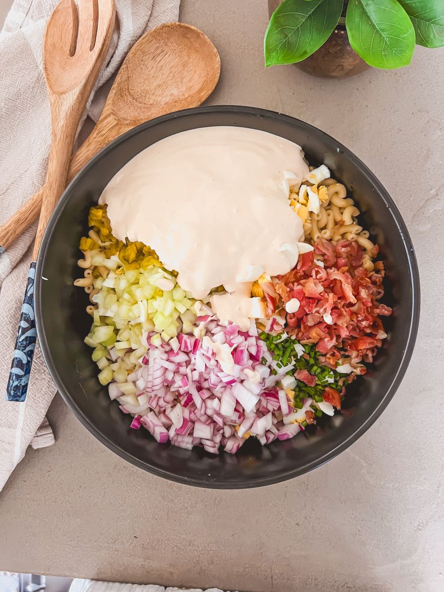 How to Make a Delicious Deviled Egg Pasta Salad!