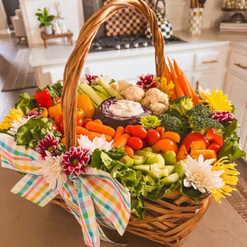Adorable Veggie basket for spring