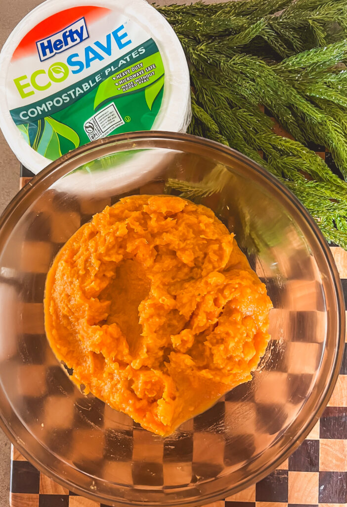 Ingredients for sweet potato casserole