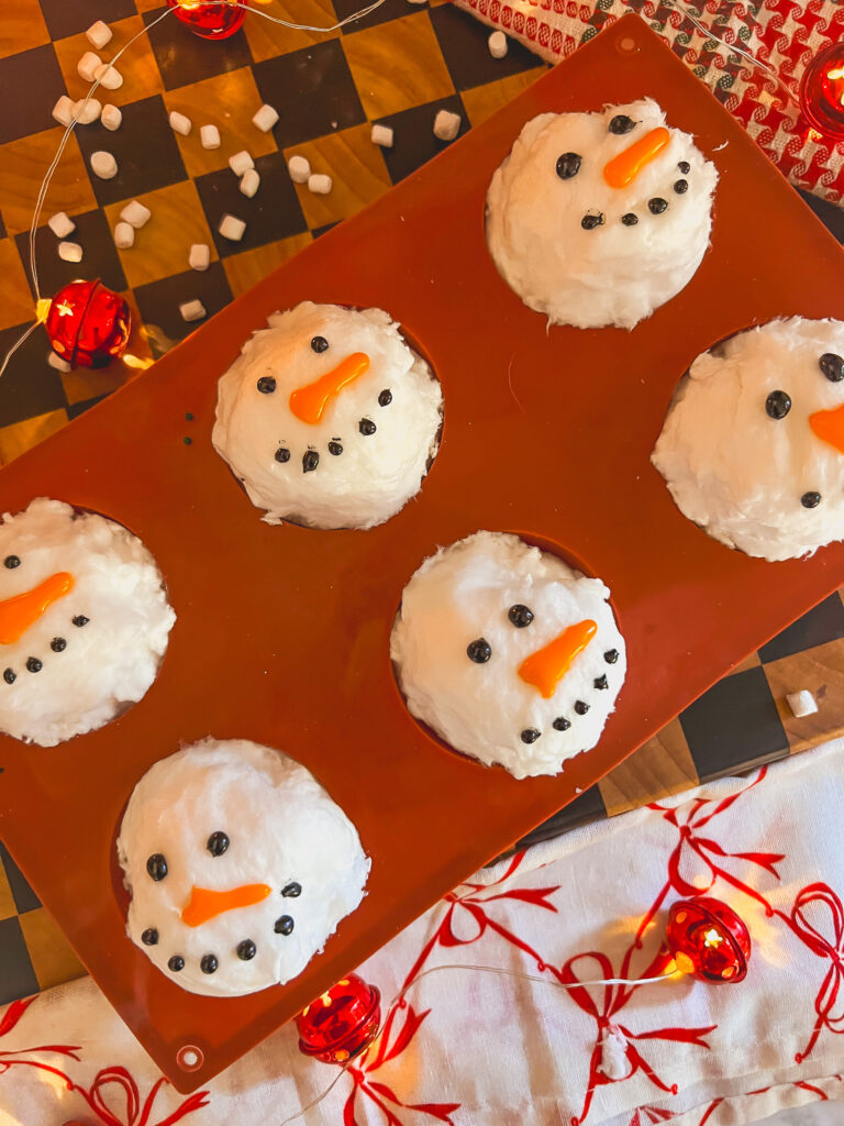 Cotton Candy Hot Cocoa Bombs in a silicone baking mold