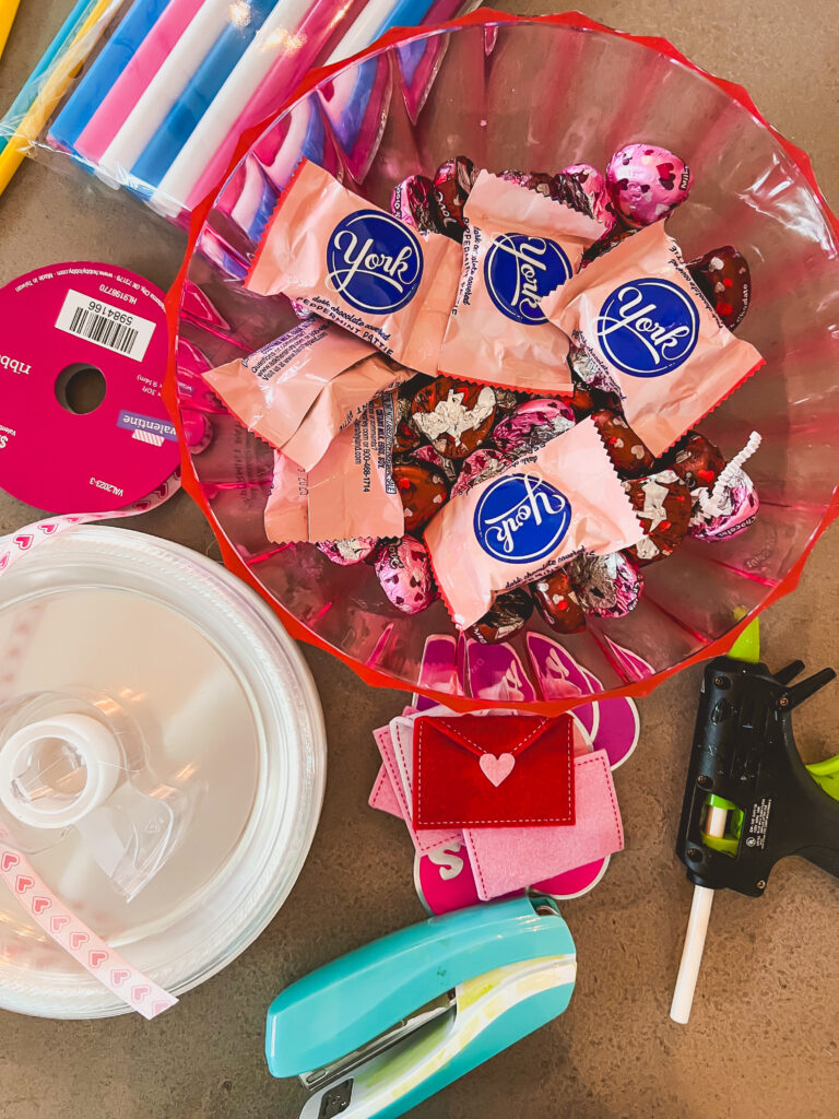 Supplies for Lollipop Valentines