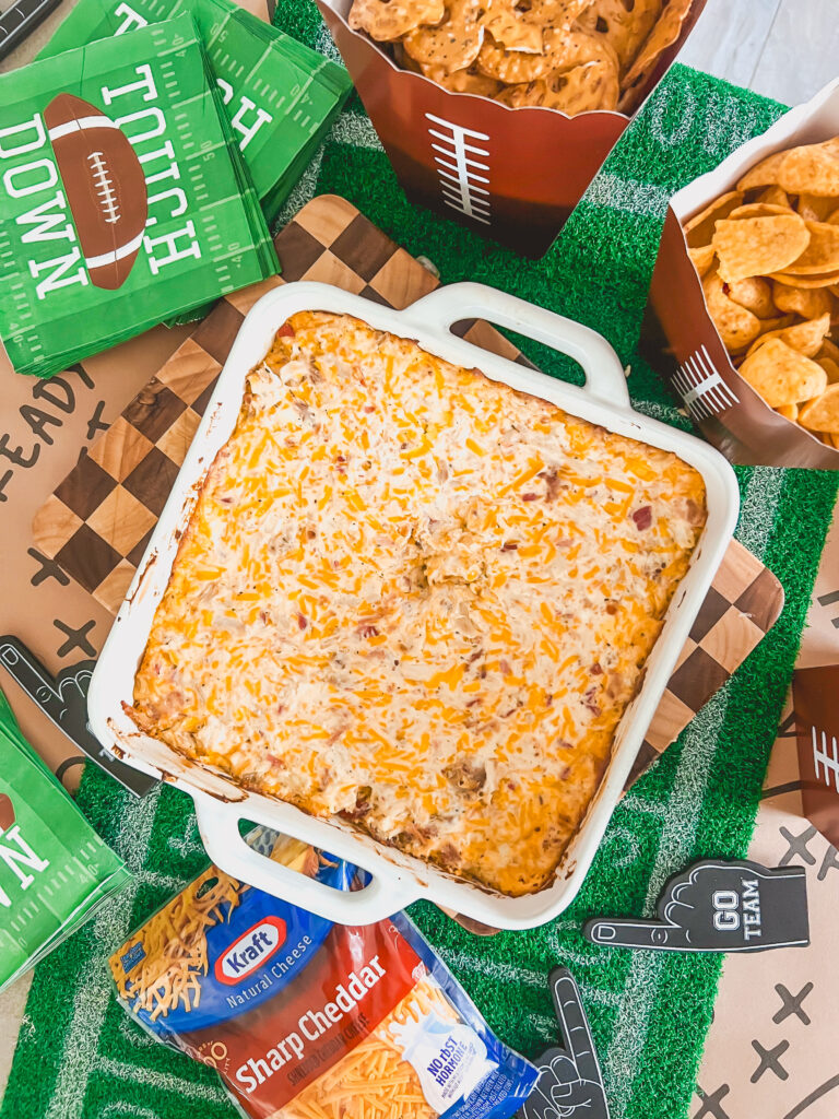Chicken Dip with melted cheese