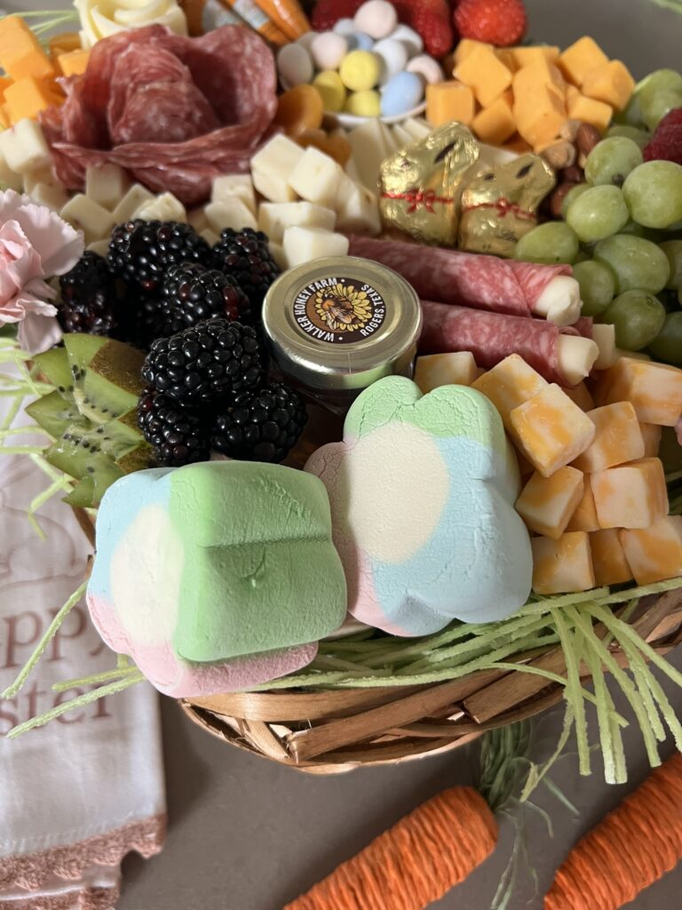 Close-up of Easter Charcuterie Basket