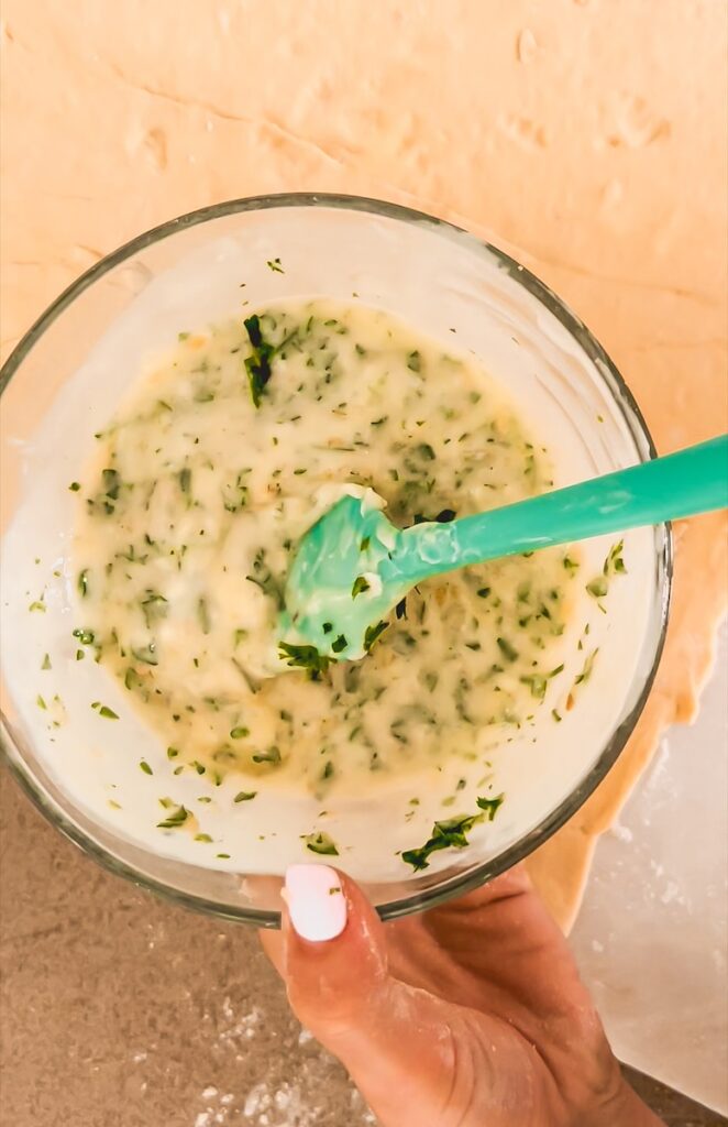 garlic butter in bowl