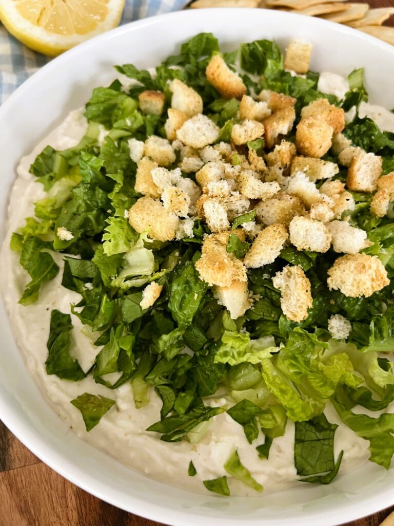 Close-up of Caesar Salad Dip