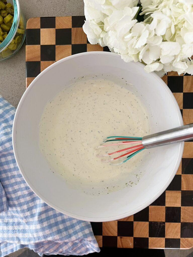 Bowl or Ranch and Mayo mixture