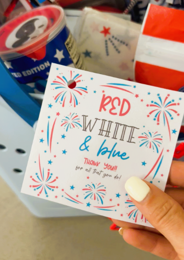 Red, White, and Blue: Thankful for You Tag
