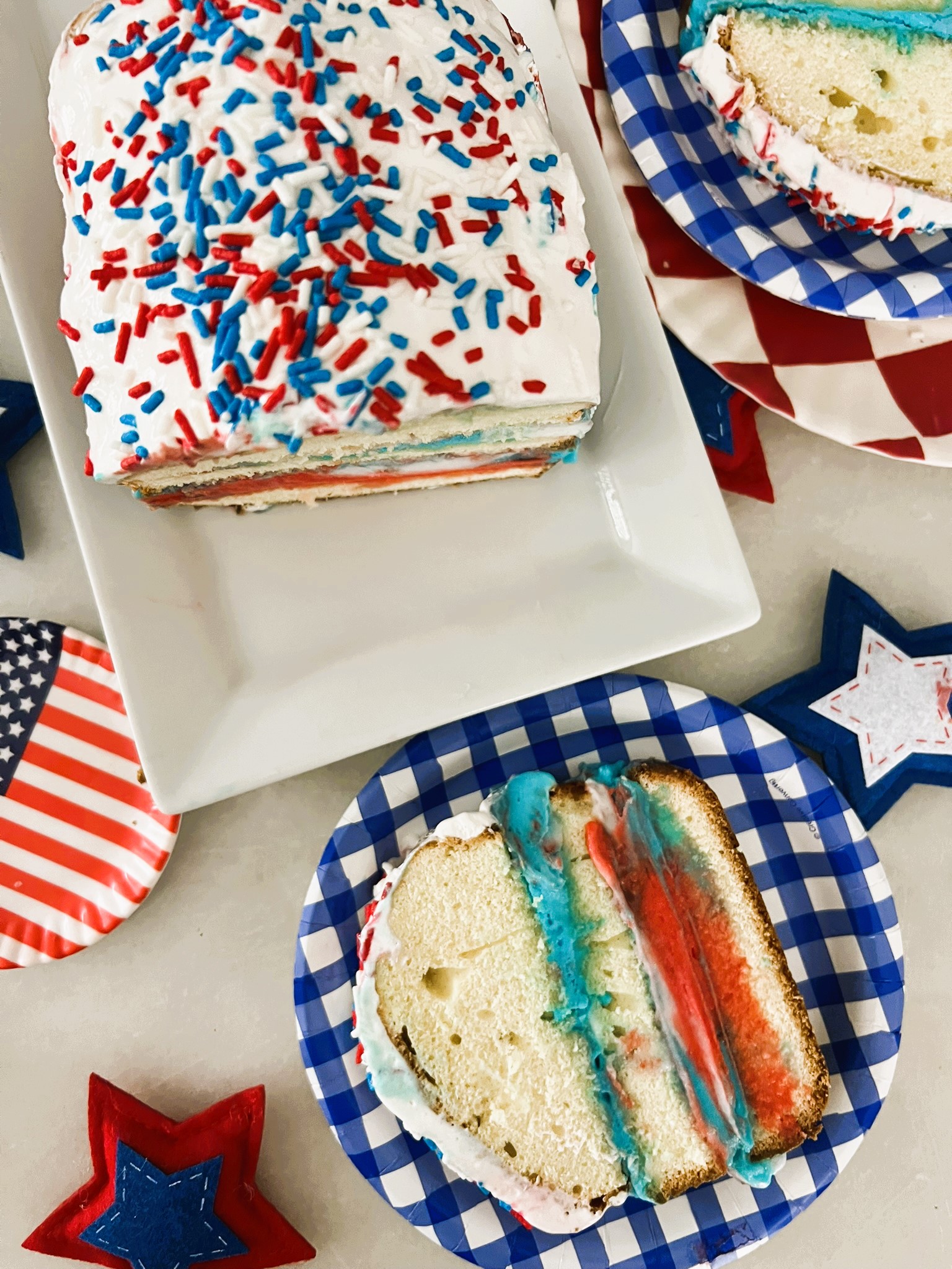 You’ll Love this Patriotic No-Bake Ice Cream Cake!