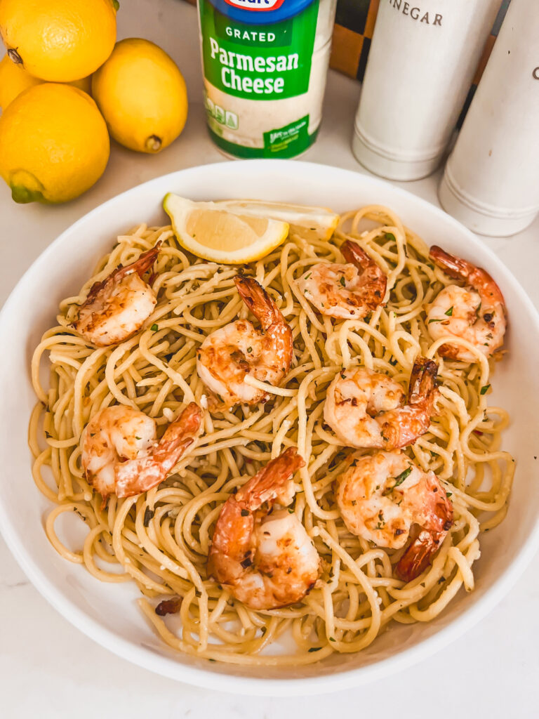 One-Pan Lemon Pasta with shrimp