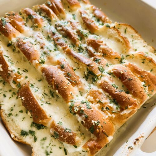 Garlic Bread Hack made out of Hawaiian Rolls