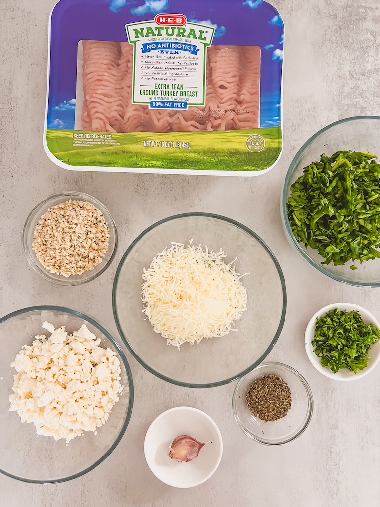 spinach and feta burger ingredients
