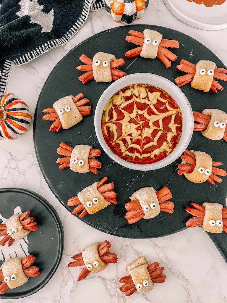 Spider Hot Dog Bugs in a Rug