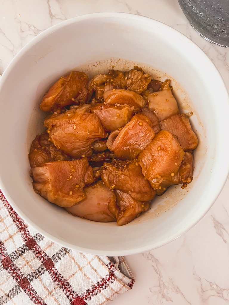 bang bang chicken marinated