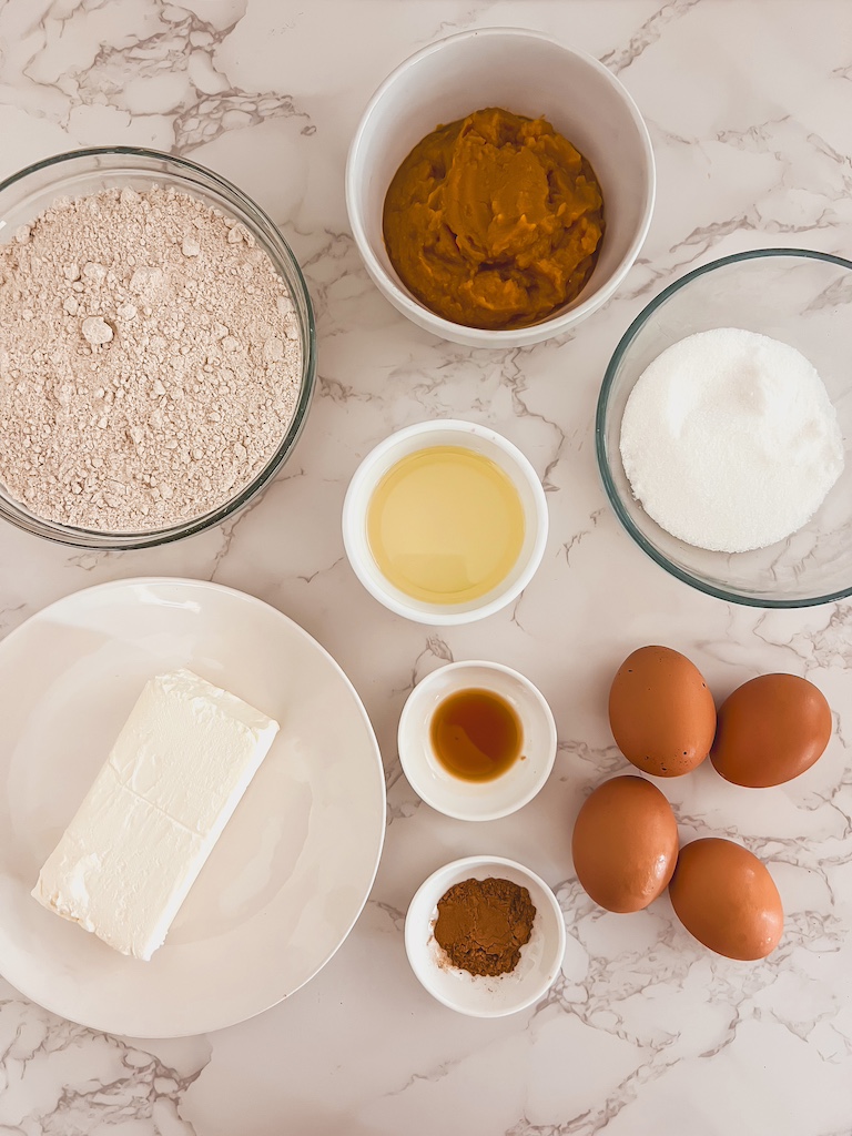 pumpkin cheesecake muffins ingredients