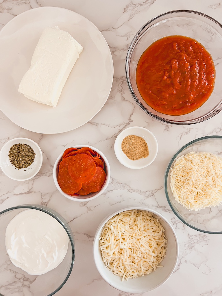 pizza dip ingredients easy fall party appetizer