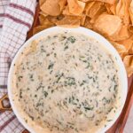 easy 4 ingredient spinach and artichoke dip