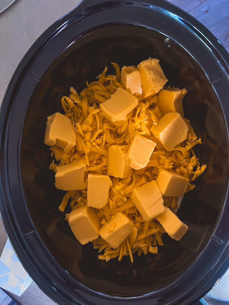 ingredients uncooked in slow cooker