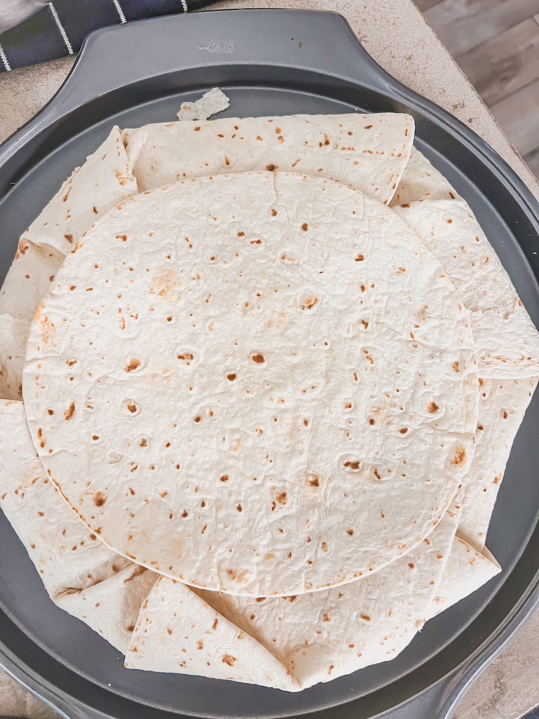 fold over the tortilla edges