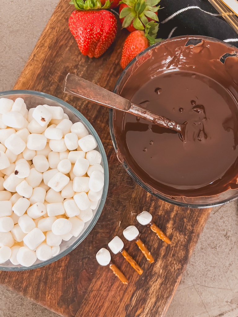 chocolate dipped strawberry thanksgiving treat