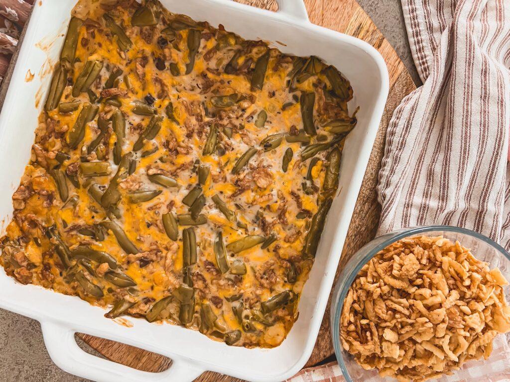 green bean casserole baked without the onions 
