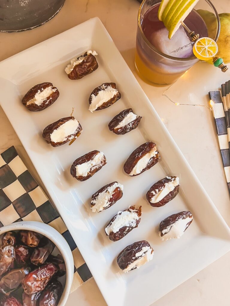 stuffed dates with goat cheese