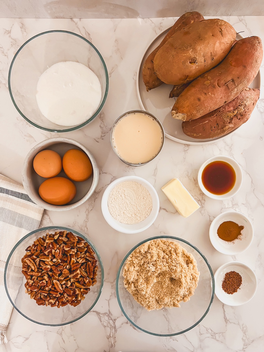 sweet potato casserole Ingredients