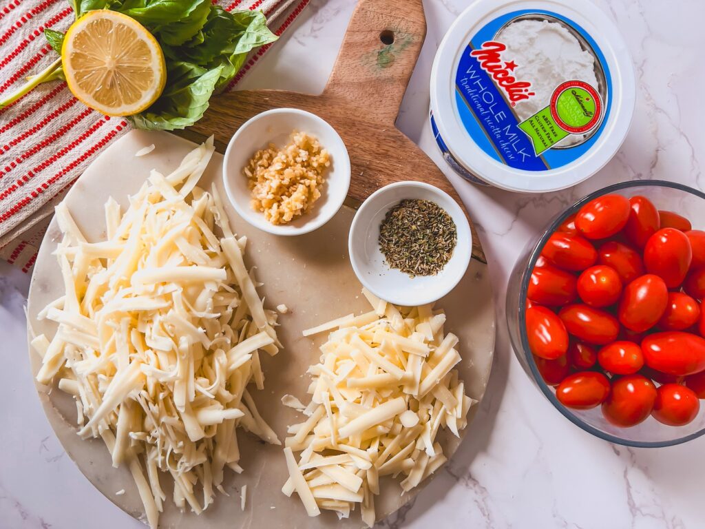 ingredients for baked ricotta dip