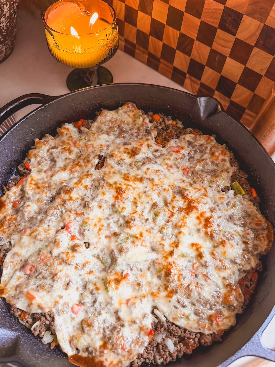 Philly Cheesesteak Casserole