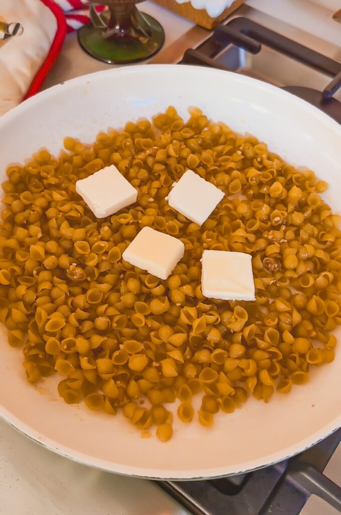 butter added to shells