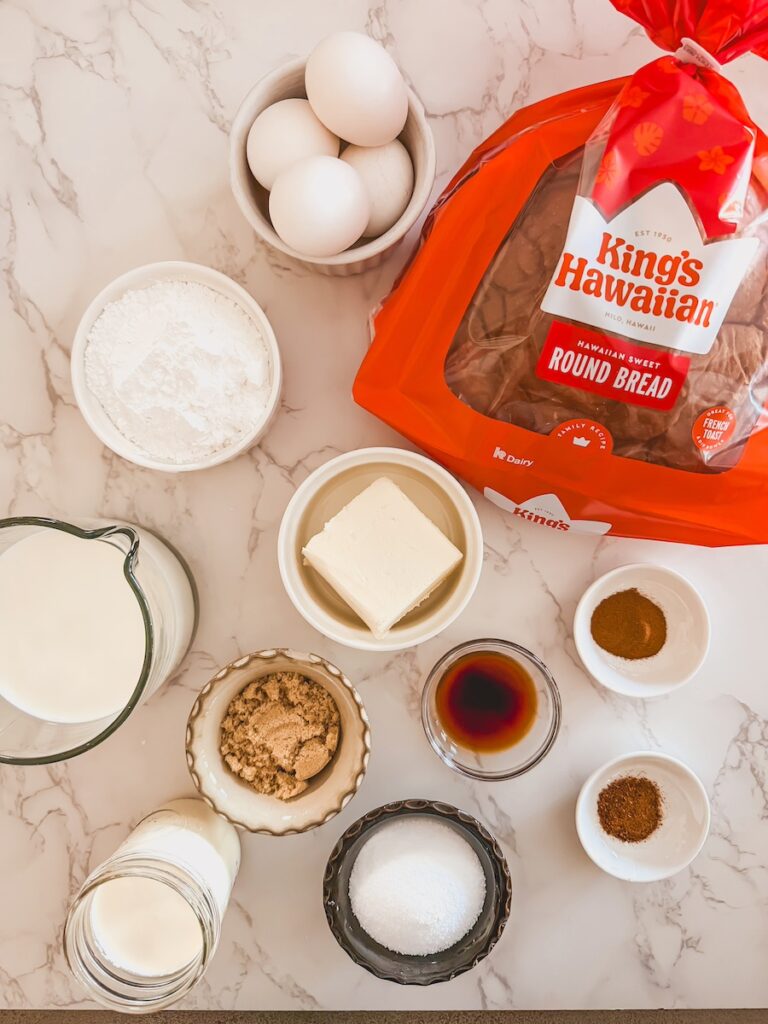 cinnamon roll bread pudding ingredients