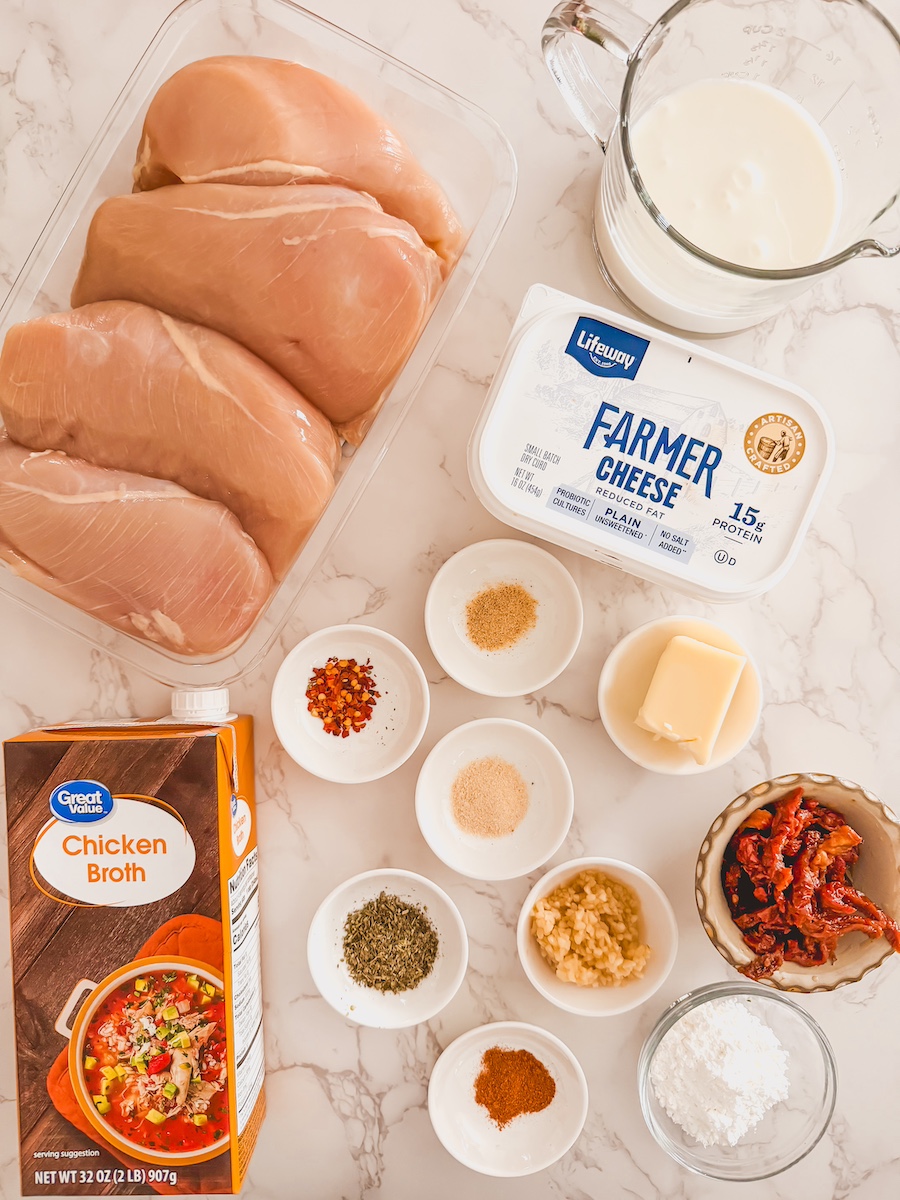ingredients for slow cooker marry me chicken