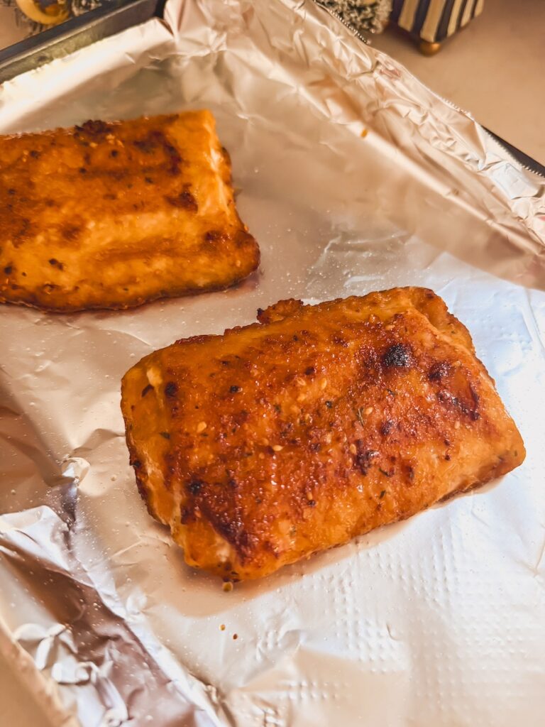 salmon after broiling