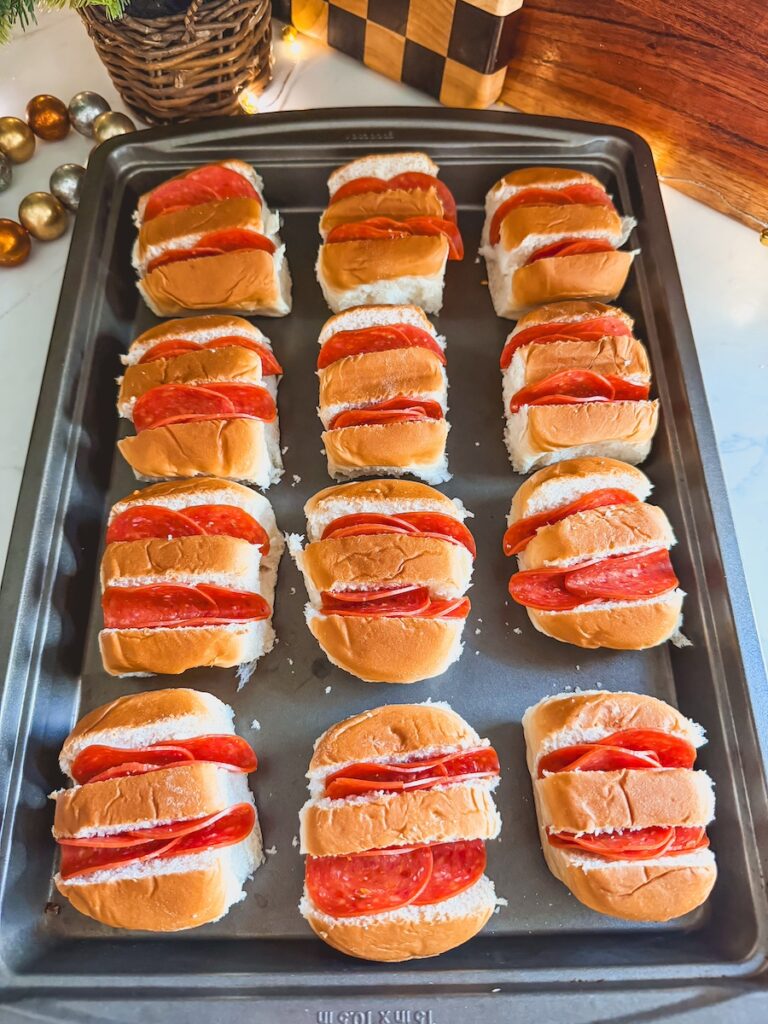 stuff rolls with pepperoni
