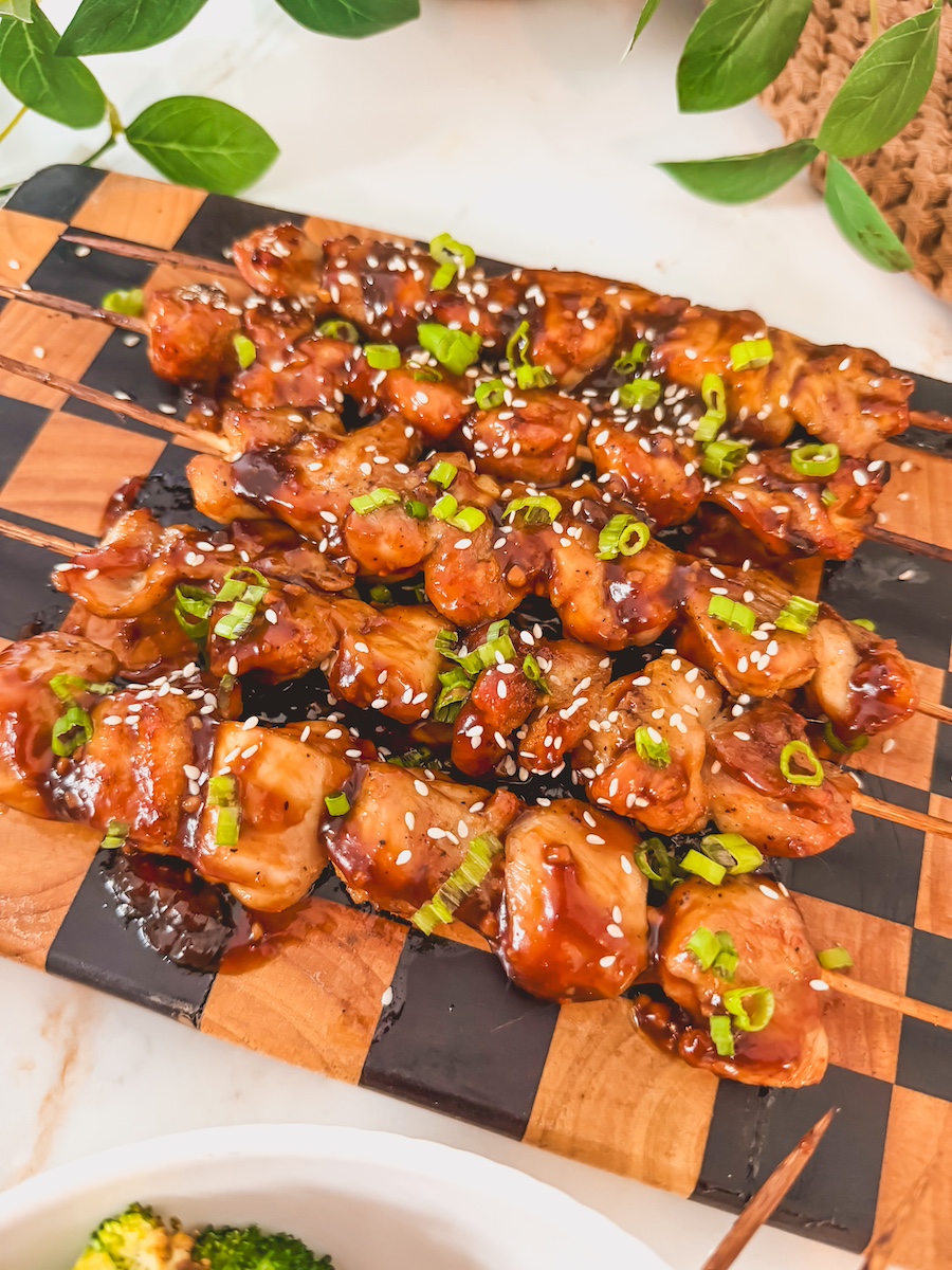 Air Fryer Chicken Teriyaki Skewers