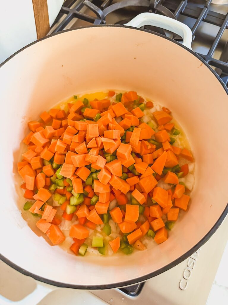 sauted vegetables in dutch oven