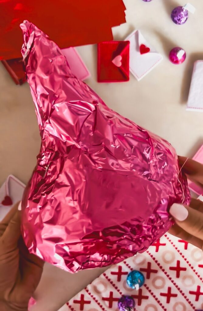add pink foil for valentines day