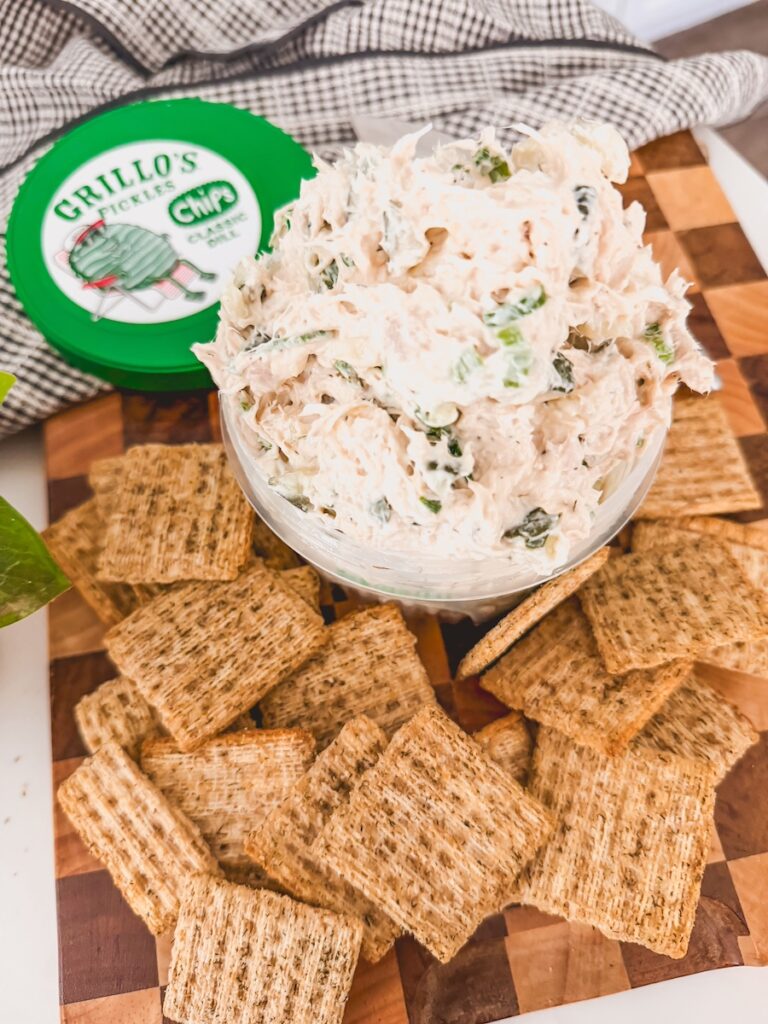 close up of chicken salad