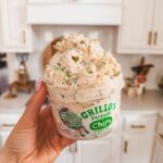 dill pickle chicken salad in grillos container